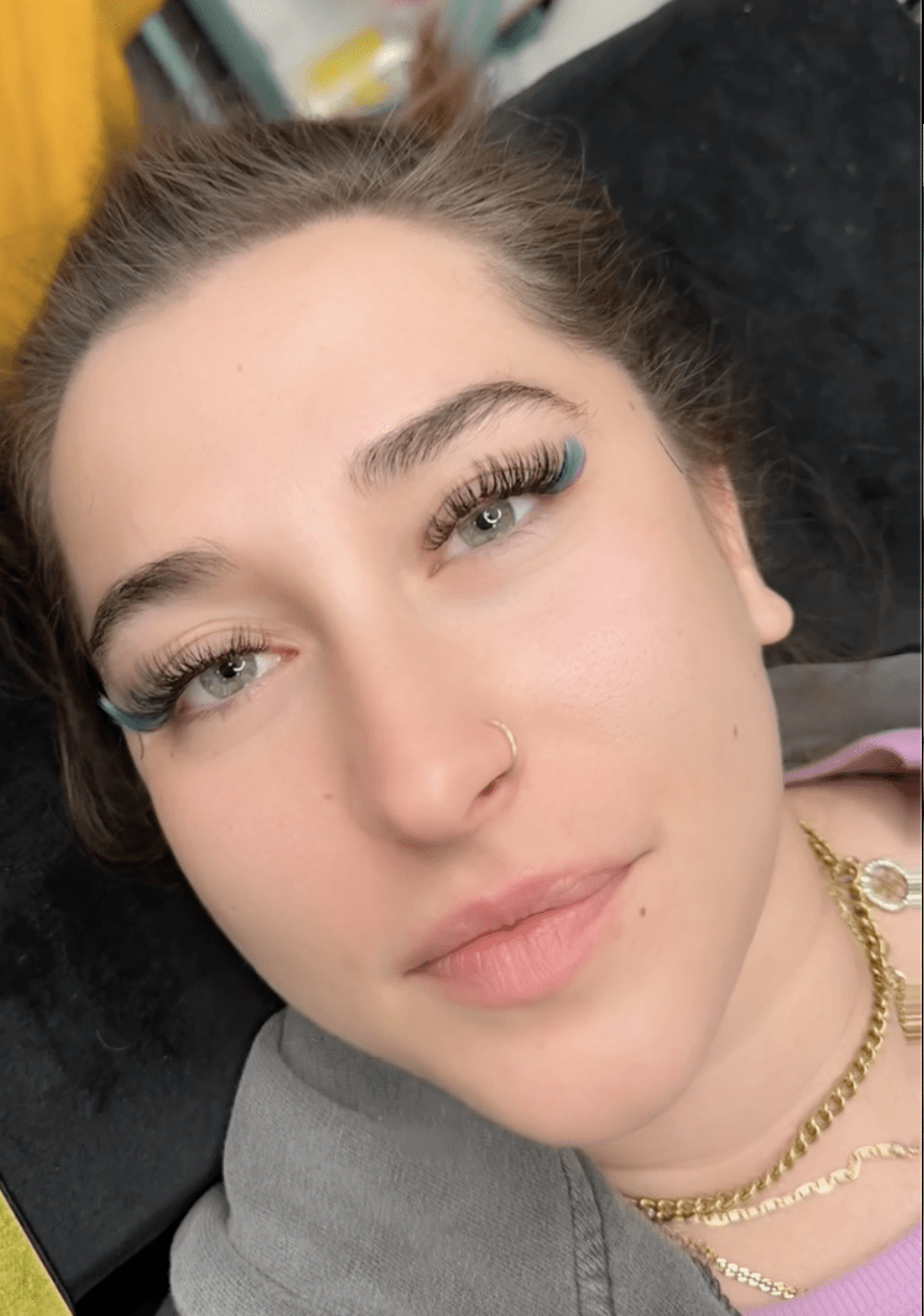 Purple Emerald Green Wispy Set