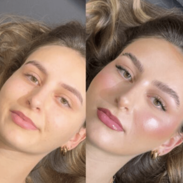 Brow extensions with real human hair
